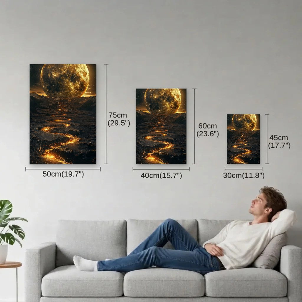 Nature Art size guide 30x45, 40x60, 50x75 cm