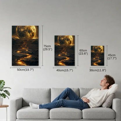 Nature Art size guide 30x45, 40x60, 50x75 cm