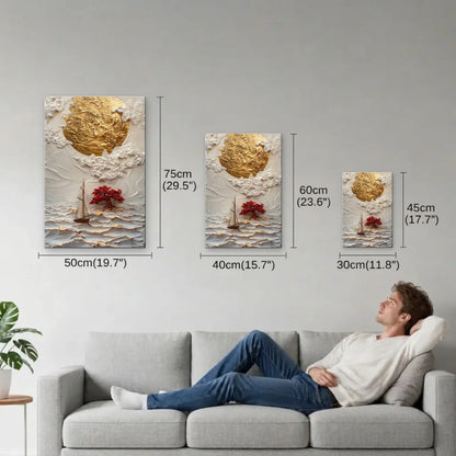 Nature Art size guide 30x45, 40x60, 50x75 cm