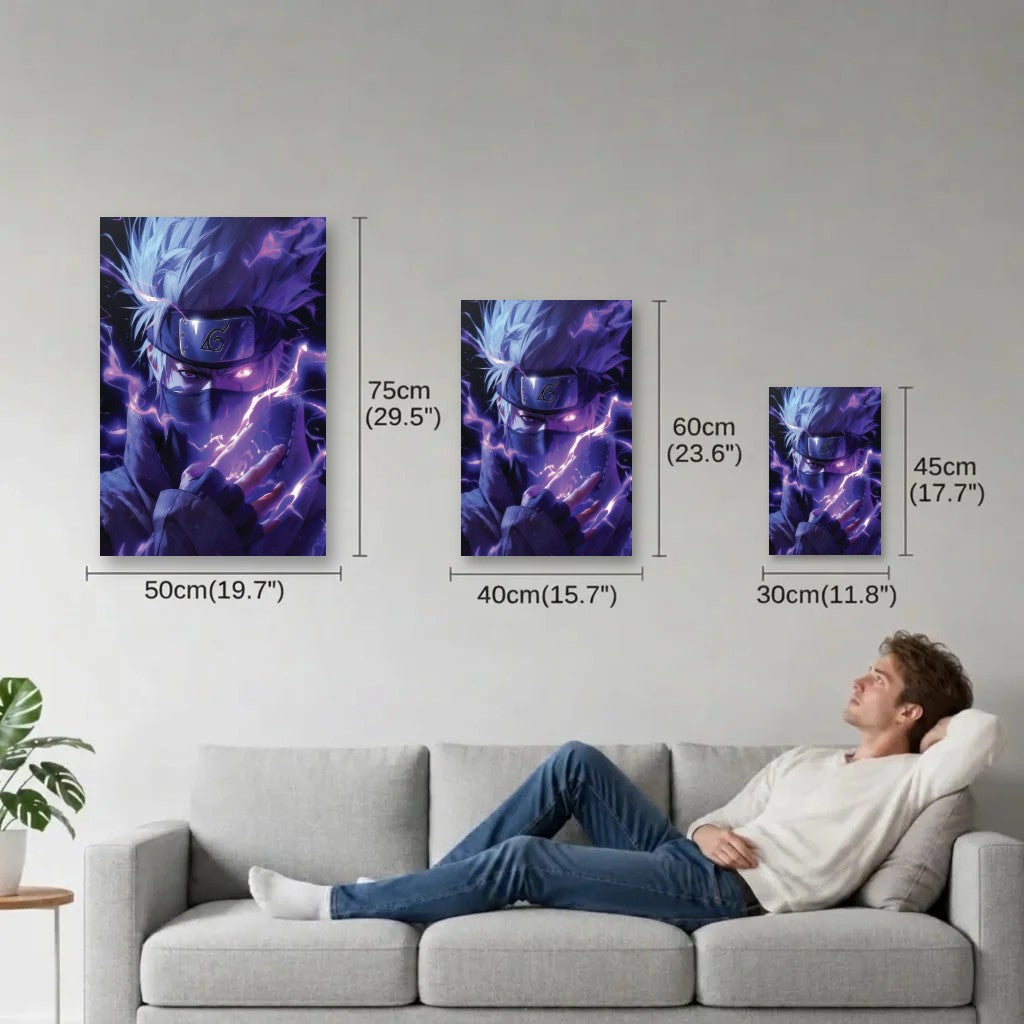 Anime Art size guide 30x45, 40x60, 50x75 cm