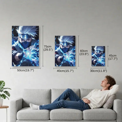 Anime Art size guide 30x45, 40x60, 50x75 cm