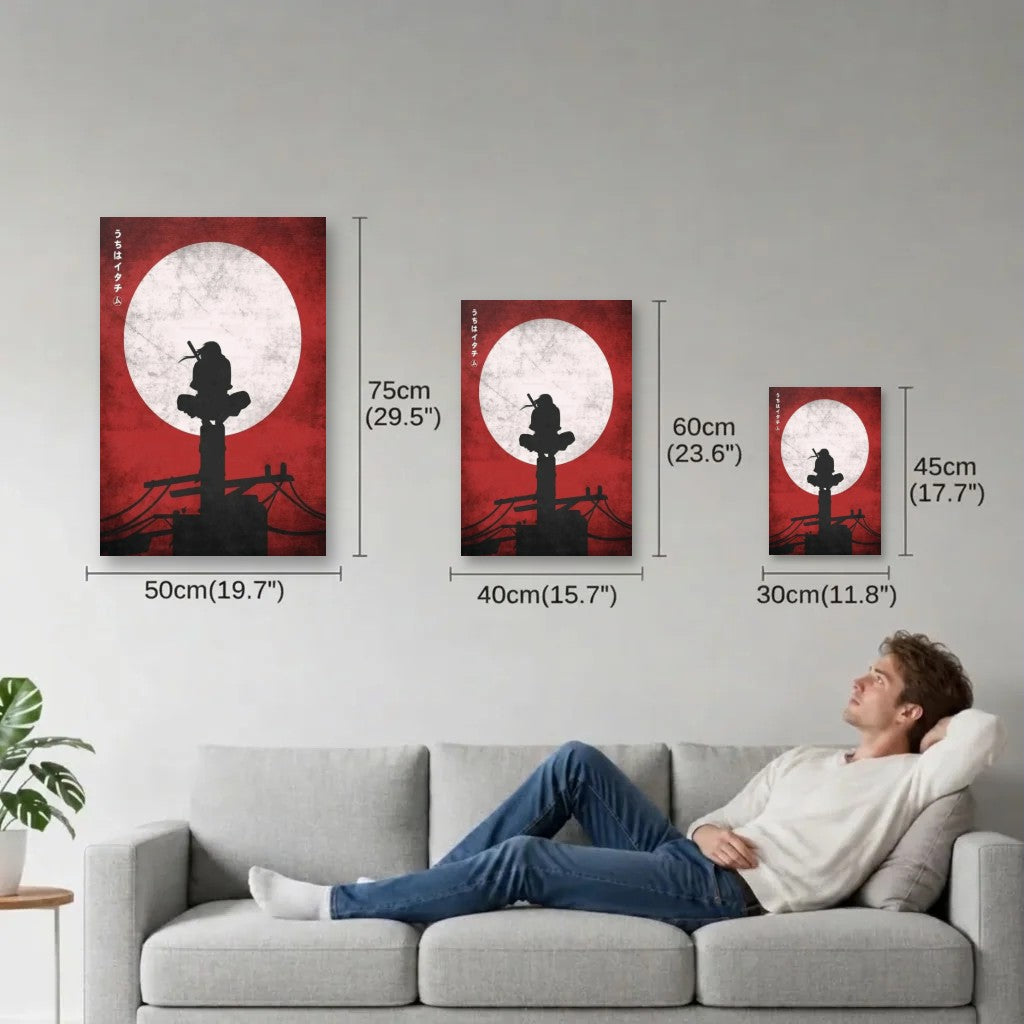 Anime Art size guide 30x45, 40x60, 50x75 cm