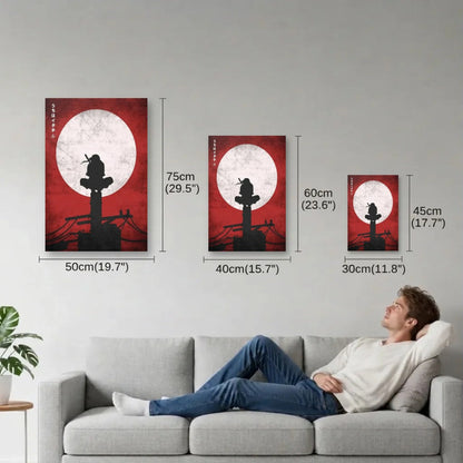 Anime Art size guide 30x45, 40x60, 50x75 cm