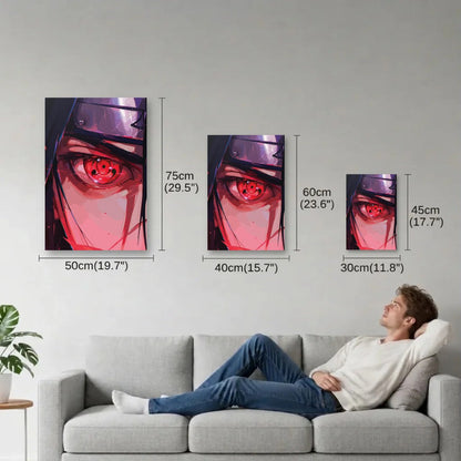 Anime Art size guide 30x45, 40x60, 50x75 cm