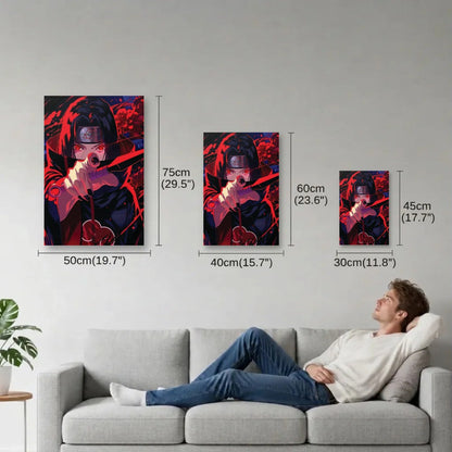 Anime Art size guide 30x45, 40x60, 50x75 cm