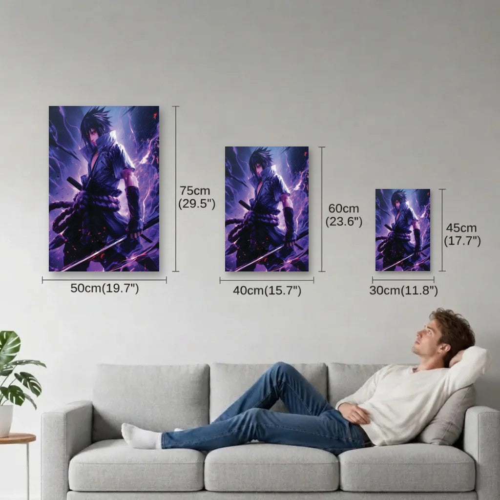 Anime Art size guide 30x45, 40x60, 50x75 cm