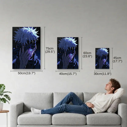 Anime Art size guide 30x45, 40x60, 50x75 cm