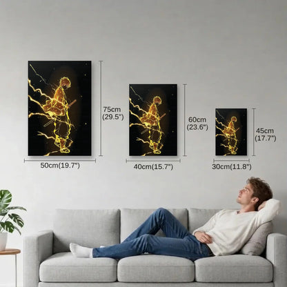Anime Art size guide 30x45, 40x60, 50x75 cm