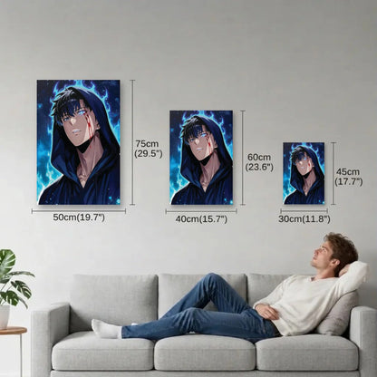 Anime Art size guide 30x45, 40x60, 50x75 cm