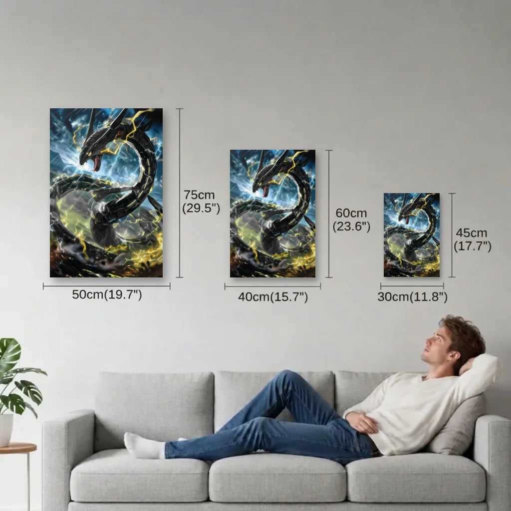 Anime Art size guide 30x45, 40x60, 50x75 cm