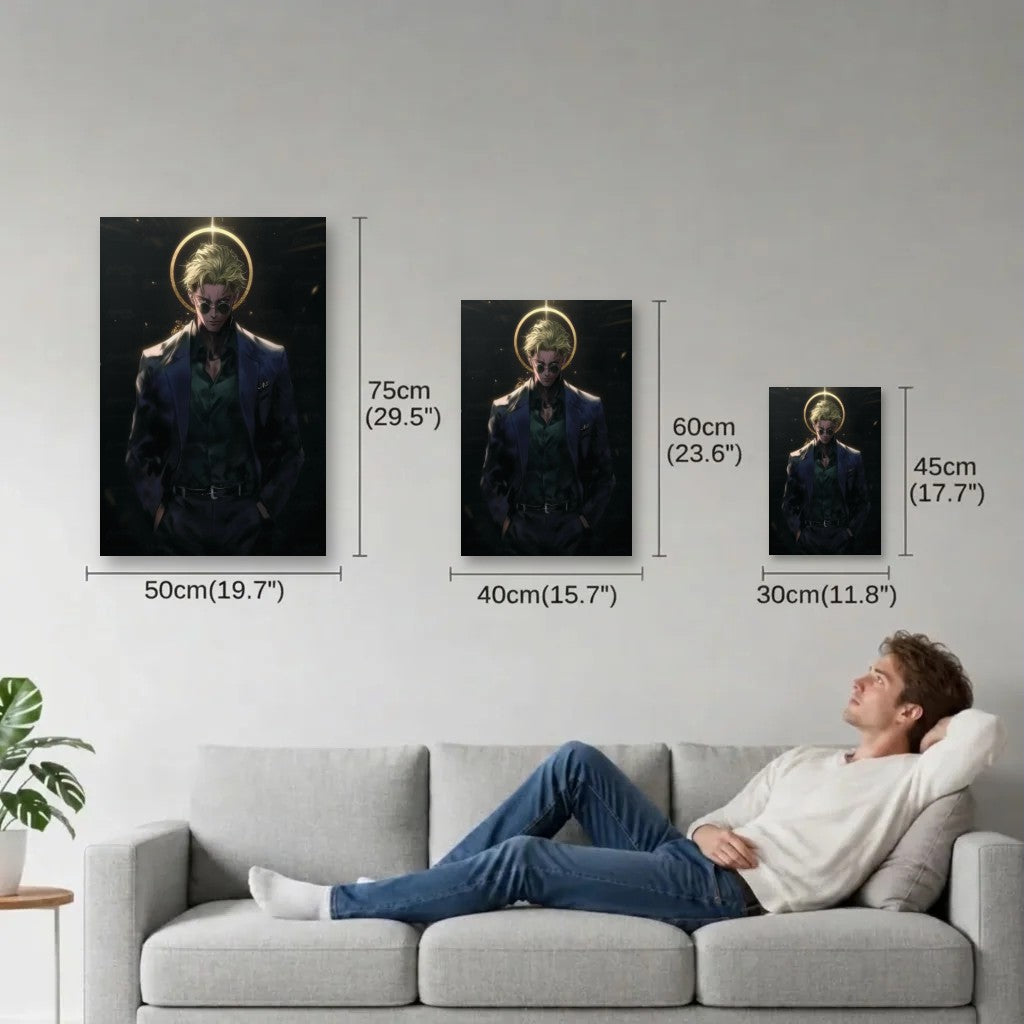 Anime Art size guide 30x45, 40x60, 50x75 cm