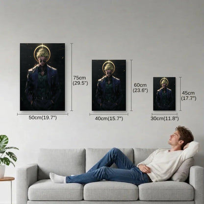 Anime Art size guide 30x45, 40x60, 50x75 cm