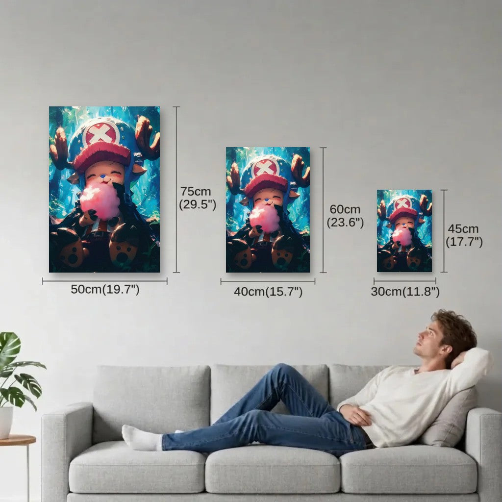 Anime Art size guide 30x45, 40x60, 50x75 cm