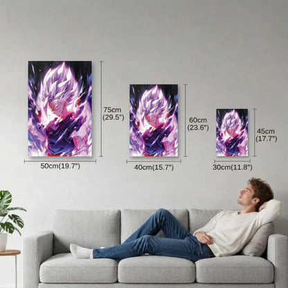 Anime Art size guide 30x45, 40x60, 50x75 cm