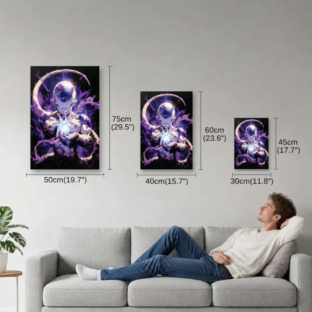 Anime Art size guide 30x45, 40x60, 50x75 cm