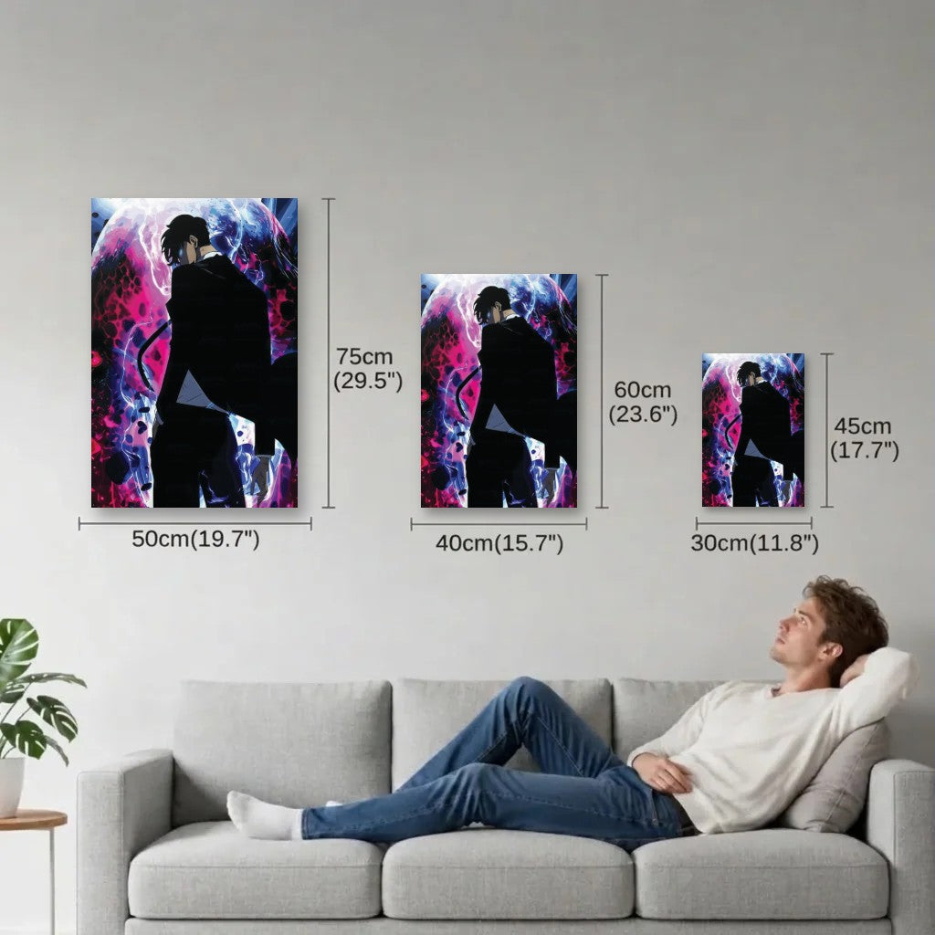 Anime Art size guide 30x45, 40x60, 50x75 cm