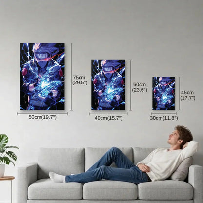 Anime Art size guide 30x45, 40x60, 50x75 cm