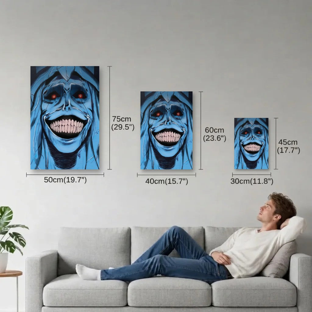 Anime Art size guide 30x45, 40x60, 50x75 cm