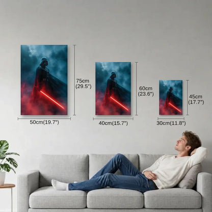 Anime Art size guide 30x45, 40x60, 50x75 cm