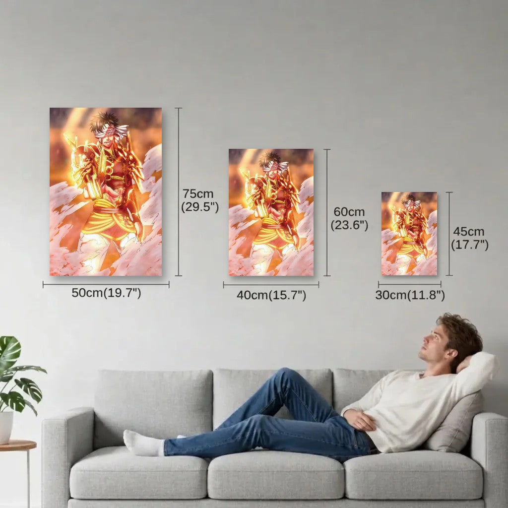 Anime Art size guide 30x45, 40x60, 50x75 cm