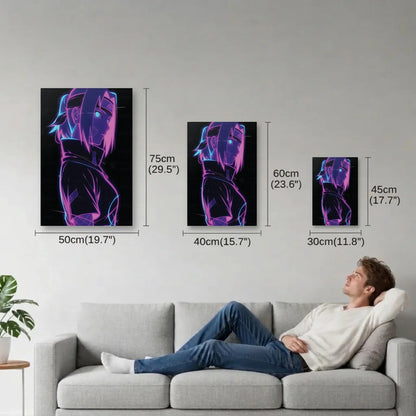 Anime Art size guide 30x45, 40x60, 50x75 cm