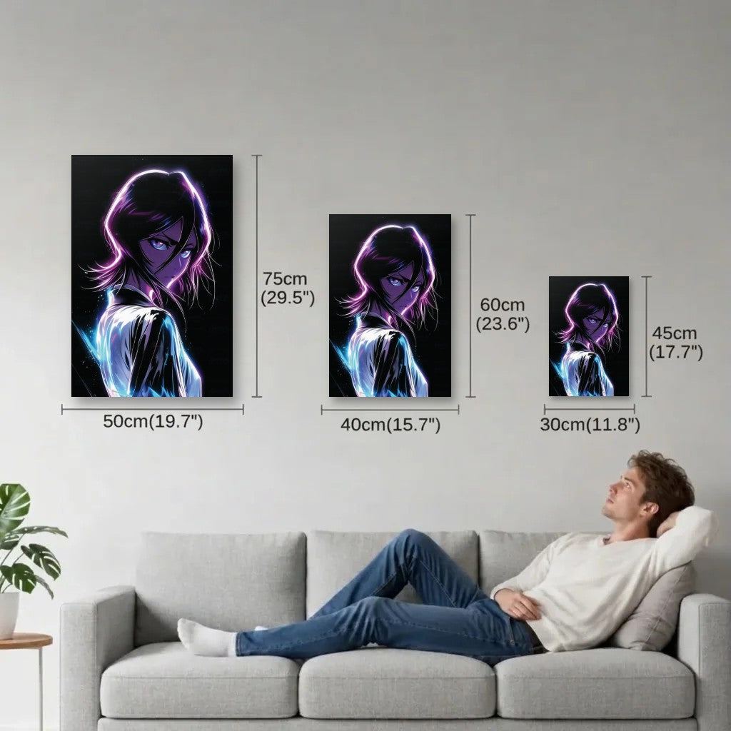Anime Art size guide 30x45, 40x60, 50x75 cm