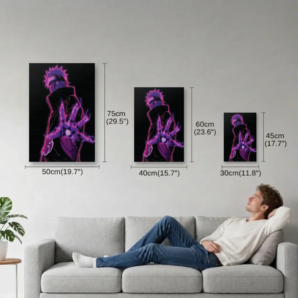 Anime Art size guide 30x45, 40x60, 50x75 cm