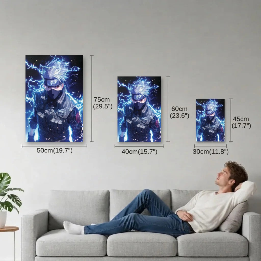 Anime Art size guide 30x45, 40x60, 50x75 cm